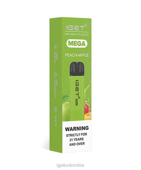 H6DP138 entiendo mega manzana durazno Iget Vape Online