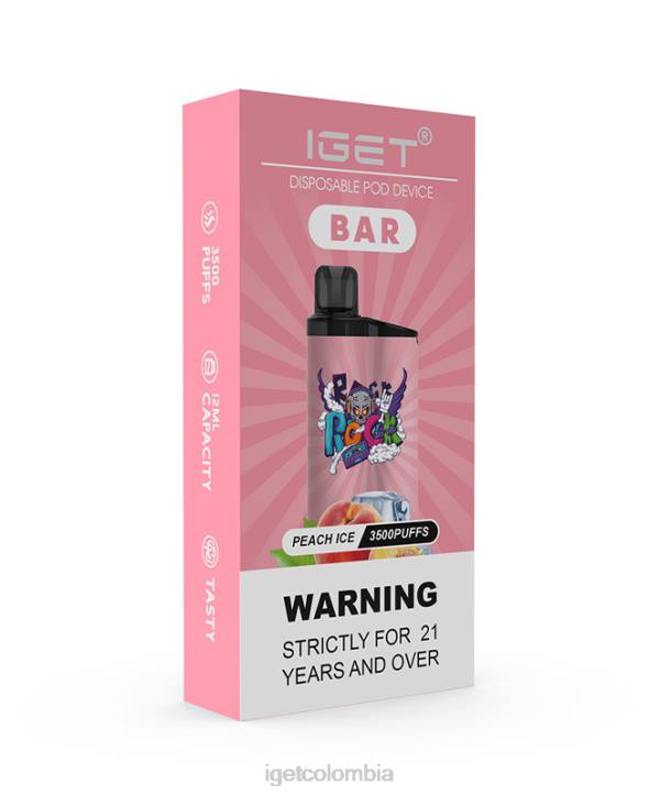 H6DP170 barra de IGET hielo de durazno Bar Vape Online