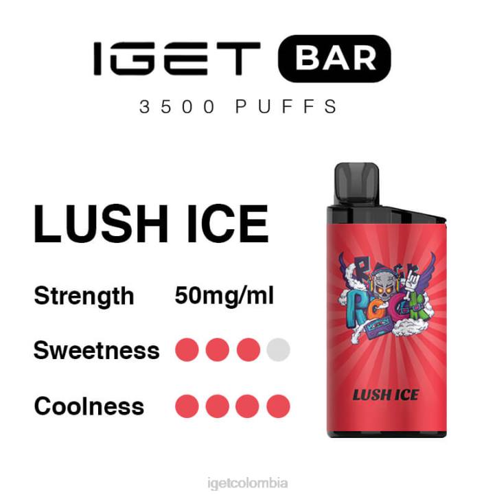H6DP277 barra IGET 3500 inhalaciones hielo exuberante Vape Store