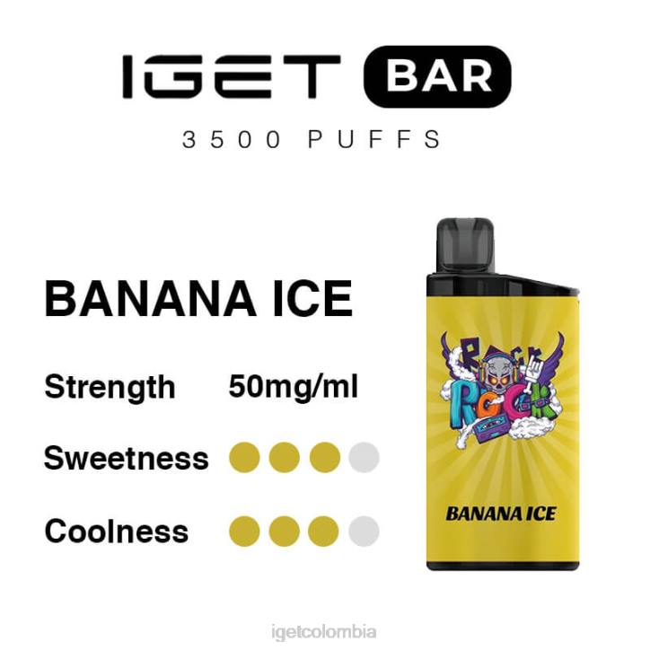 H6DP282 barra IGET 3500 inhalaciones hielo de plátano Online Order