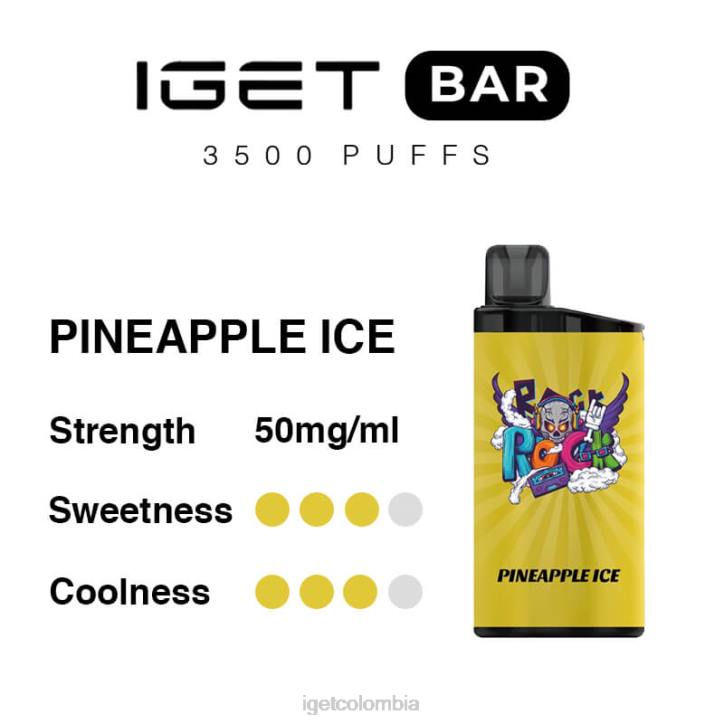 H6DP284 barra IGET 3500 inhalaciones hielo de piña Bar Online