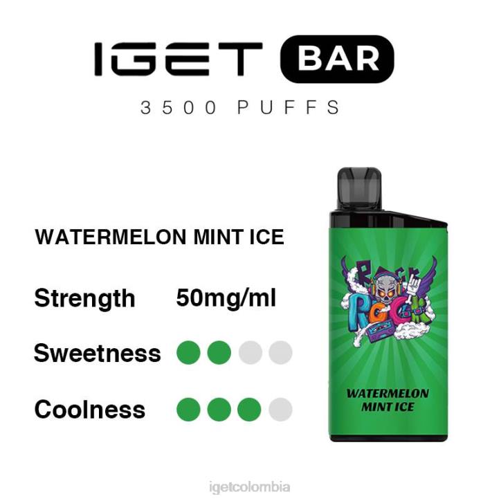 H6DP304 barra IGET 3500 inhalaciones sandia hielo de menta Bar Online
