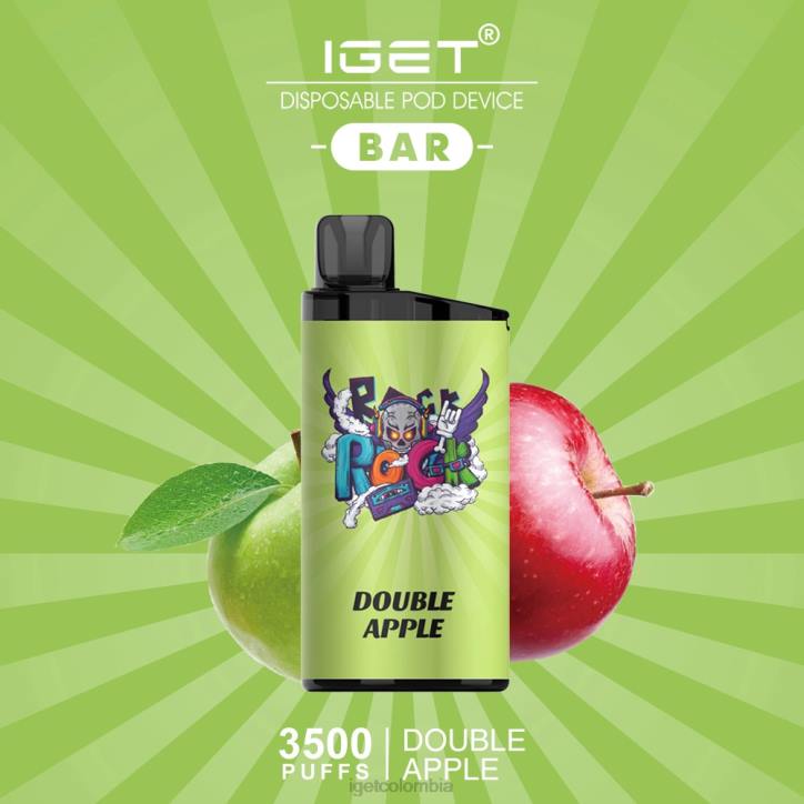 H6DP514 barra IGET - 3500 inhalaciones manzana doble Bar Online