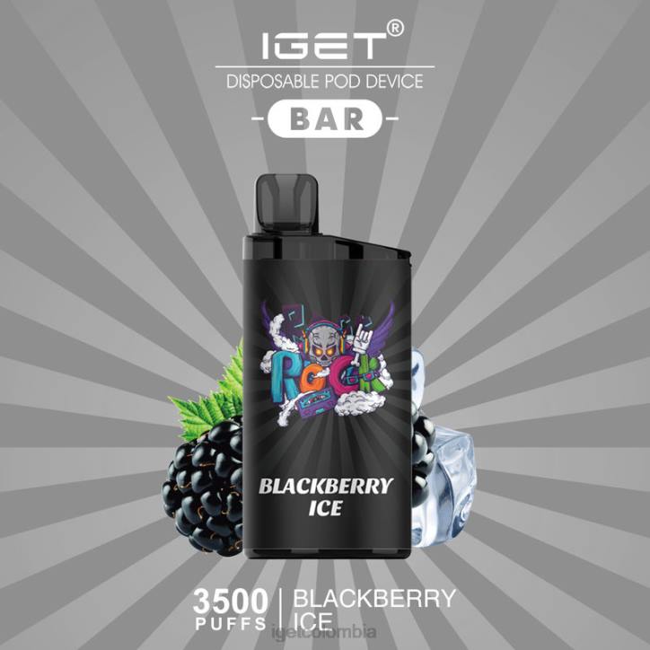 H6DP540 barra IGET - 3500 inhalaciones hielo de mora Vape Store