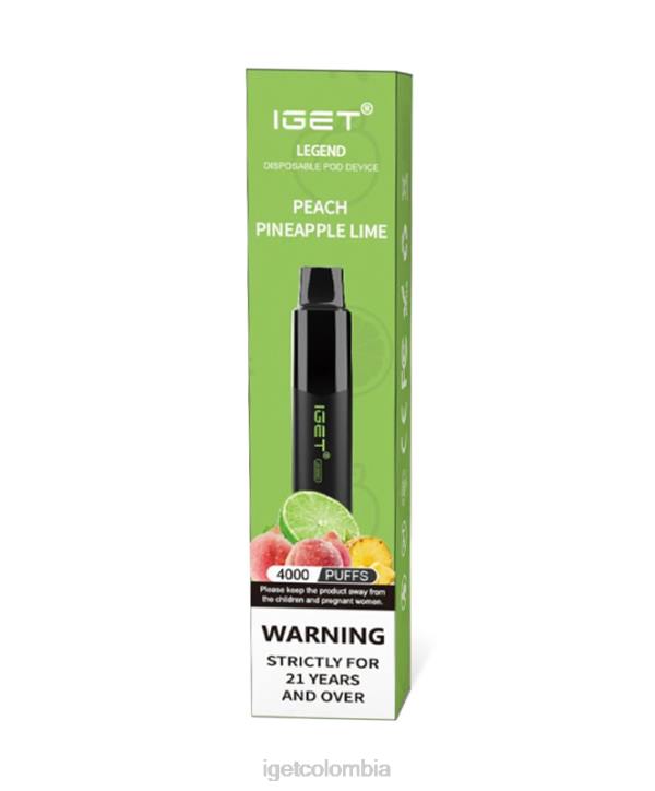 H6DP190 tengo leyenda durazno piña lima Iget Vape Store