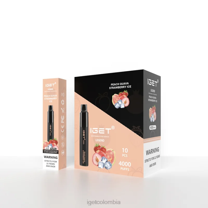 H6DP320 IGET Legend 4000 bocanadas. melocotón guayaba fresa hielo Bar Vape Online