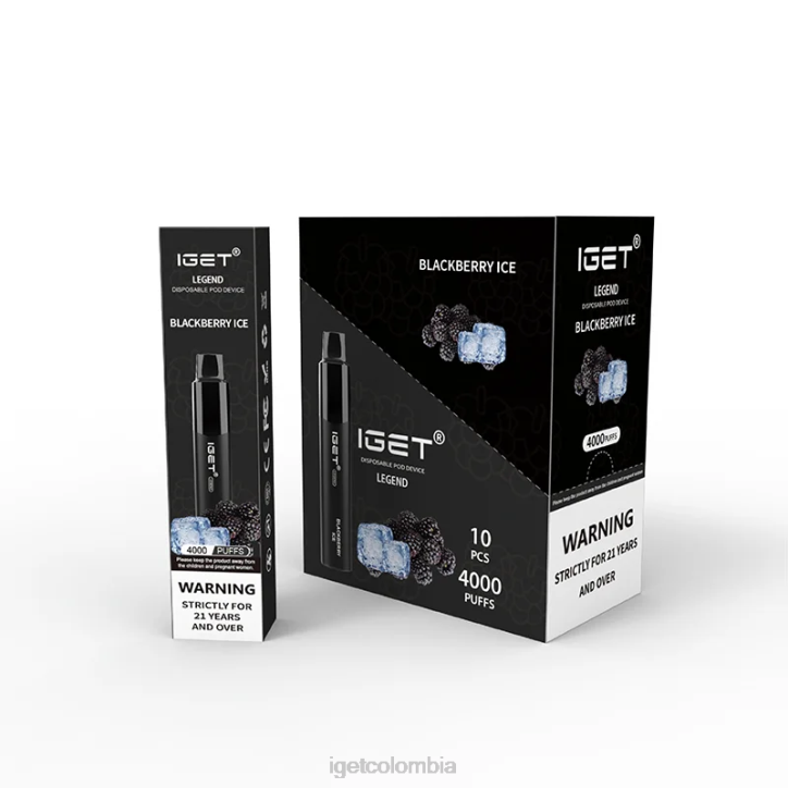 H6DP324 IGET Legend 4000 bocanadas. hielo de mora Colombia