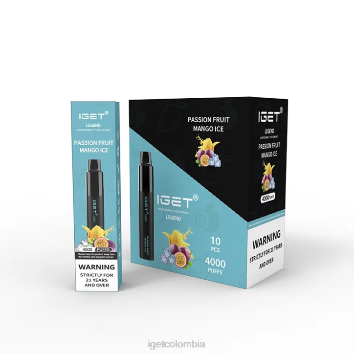 H6DP342 IGET Legend 4000 bocanadas. hielo de mango y maracuyá Vape Store