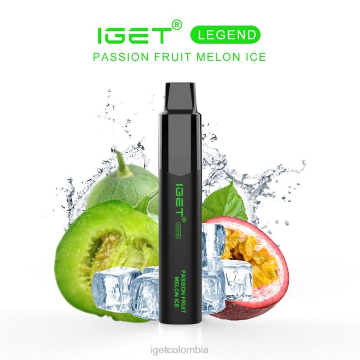 H6DP639 leyenda IGET - 4000 inhalaciones hielo de melón y maracuyá Store
