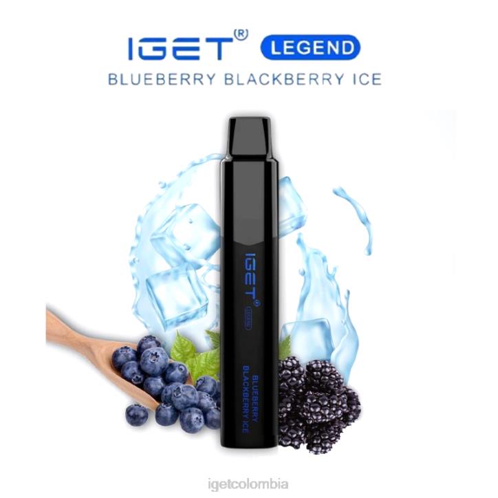 H6DP644 leyenda IGET - 4000 inhalaciones arándano, mora, hielo Colombia