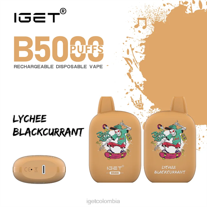 H6DP309 obtener b5000 lichi grosella negra Iget Bar Vape Online