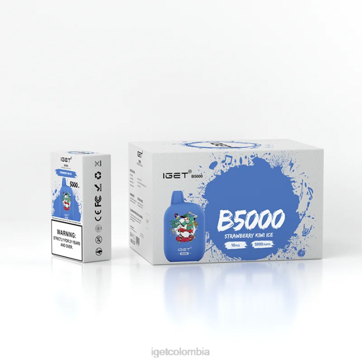 H6DP314 obtener b5000 hielo de fresa y kiwi Iget Bar