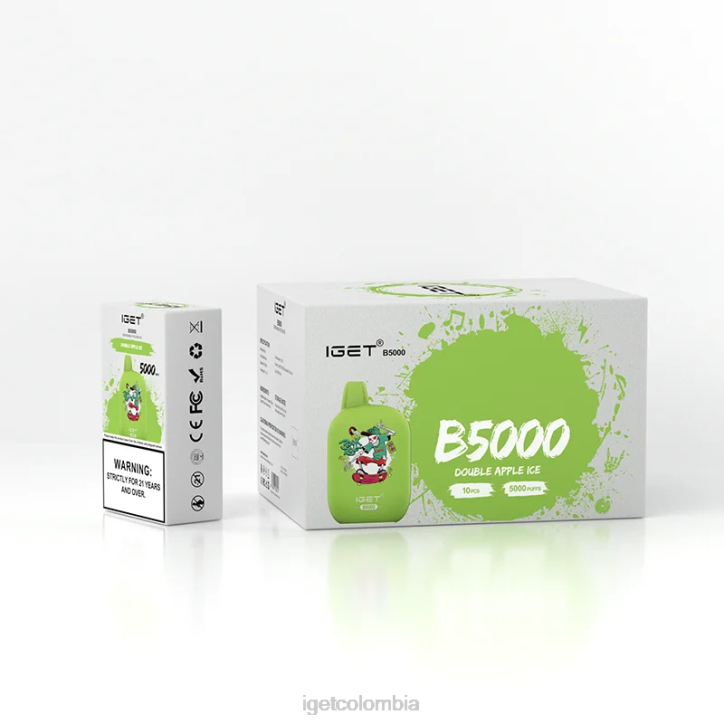 H6DP315 obtener b5000 doble hielo de manzana Iget Vape