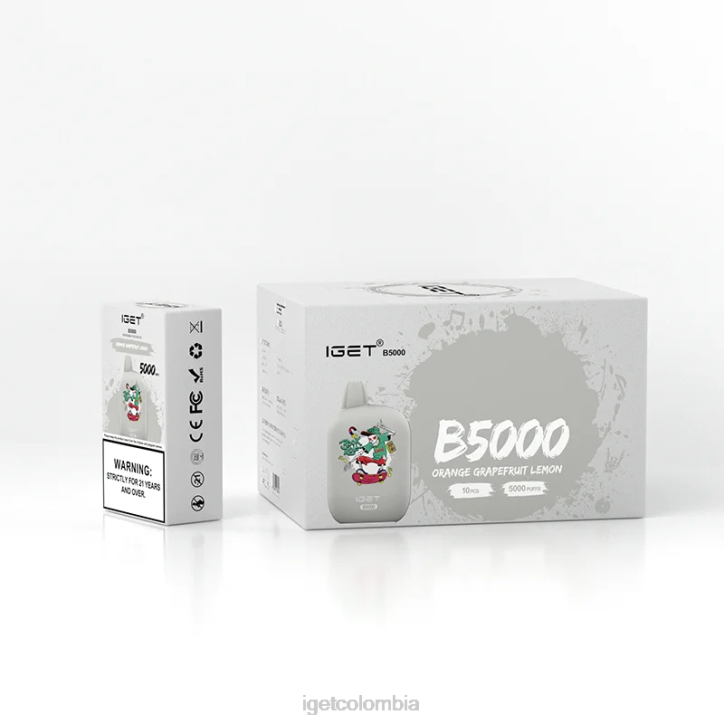 H6DP319 obtener b5000 naranja pomelo limón Iget Bar Vape Online