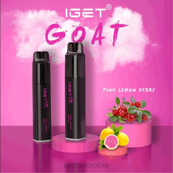 H6DP566 cabra IGET - 5000 inhalaciones baya de limón rosa Vape Online