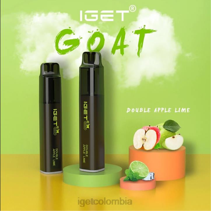 H6DP572 cabra IGET - 5000 inhalaciones lima manzana doble Bar Online