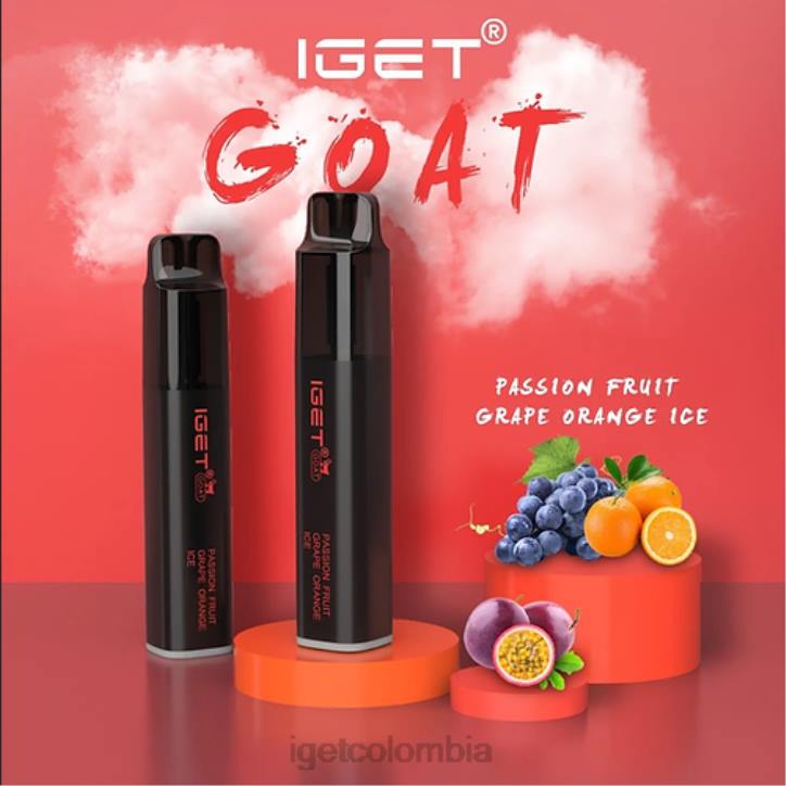 H6DP657 cabra IGET - 5000 inhalaciones maracuyá uva naranja hielo Colombia