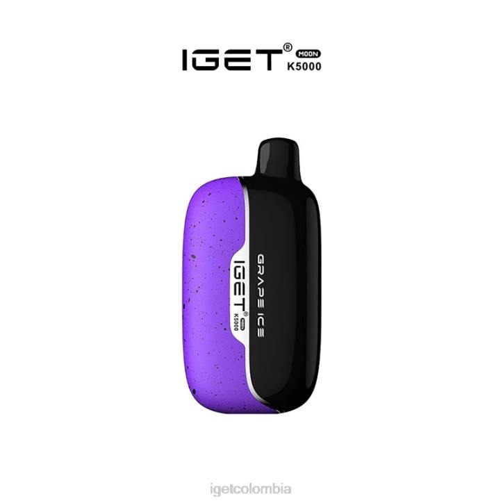 H6DP435 luna IGET - 5000 inhalaciones hielo de uva Vape