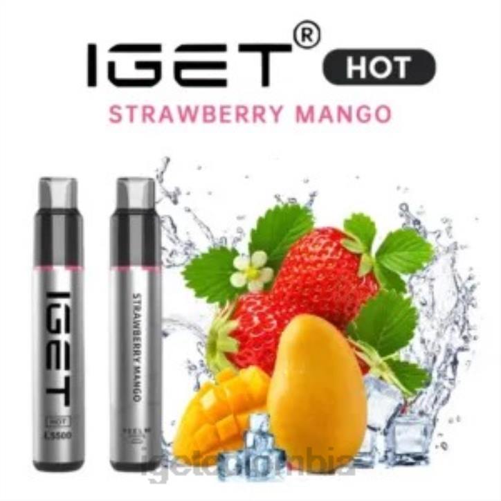 H6DP556 Me calenté - 5500 inhalaciones mango fresa Iget Vape Store
