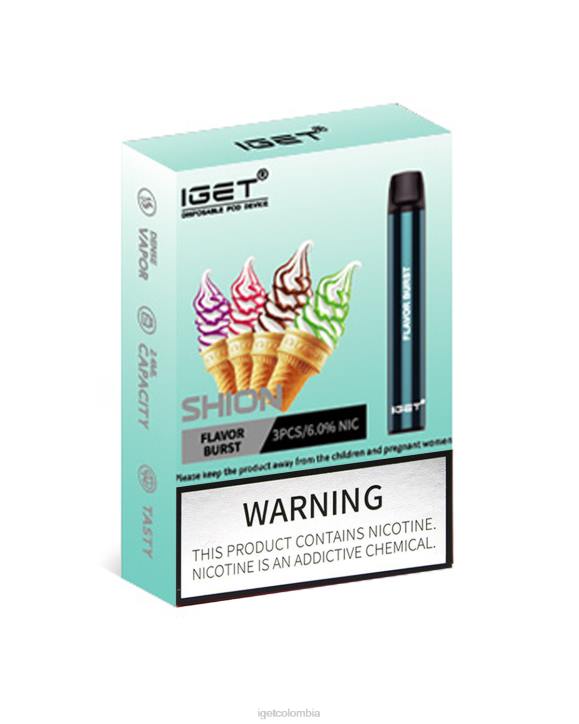 H6DP13 3 x IGET shion estallido de sabor Vape