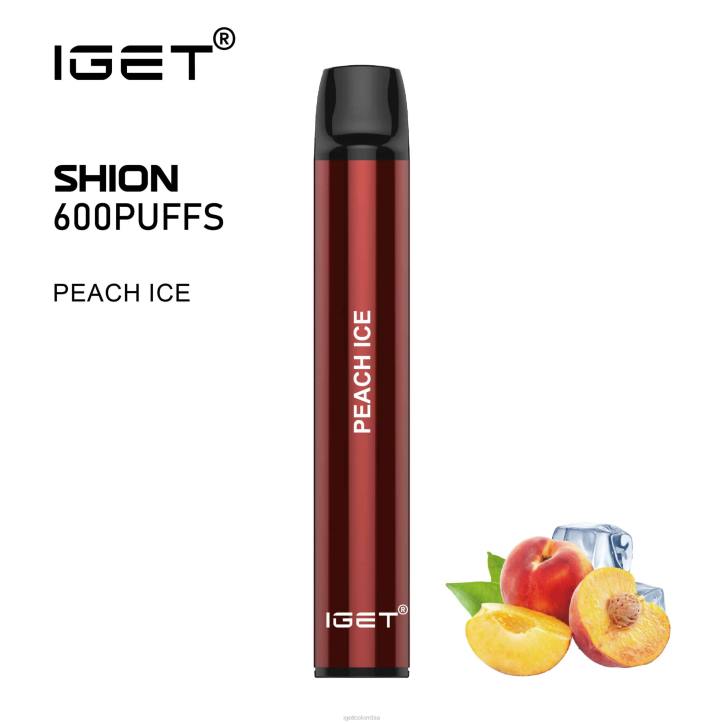 H6DP23 3 x IGET shion hielo de durazno Vape