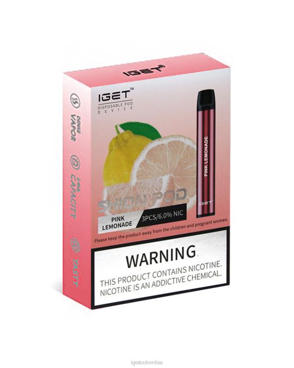 H6DP25 3 x IGET shion limonada rosa Vape Online