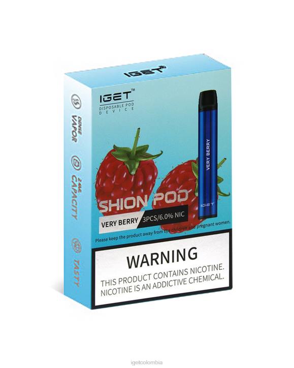 H6DP29 3 x IGET shion muy cereza Vape Store