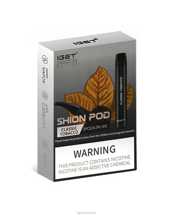 H6DP9 3 x IGET shion tabaco clasico Vape Store