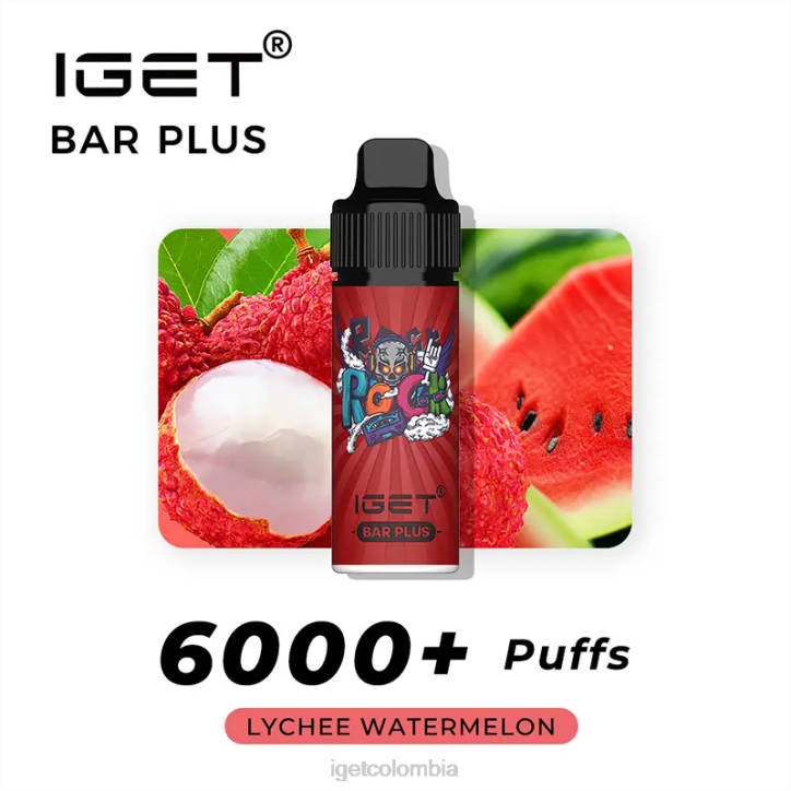 H6DP237 barra IGET plus 6000 caladas sandia lichi Vape Store