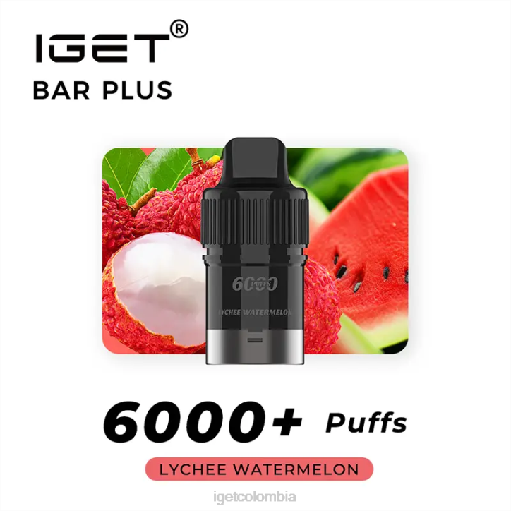 H6DP255 barra IGET plus pod 6000 inhalaciones sandia lichi Bar Vape Online