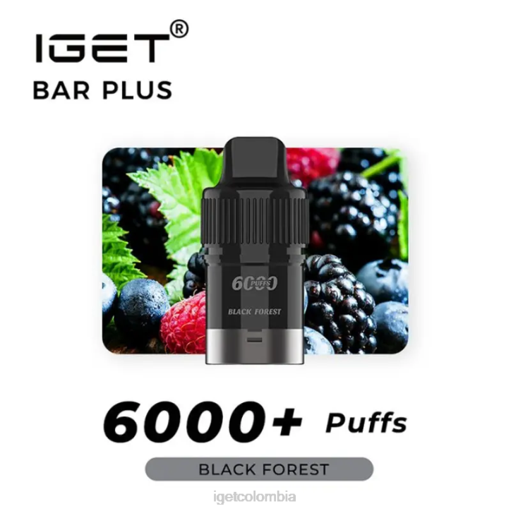 H6DP265 barra IGET plus pod 6000 inhalaciones bosque Negro Bar Vape Online