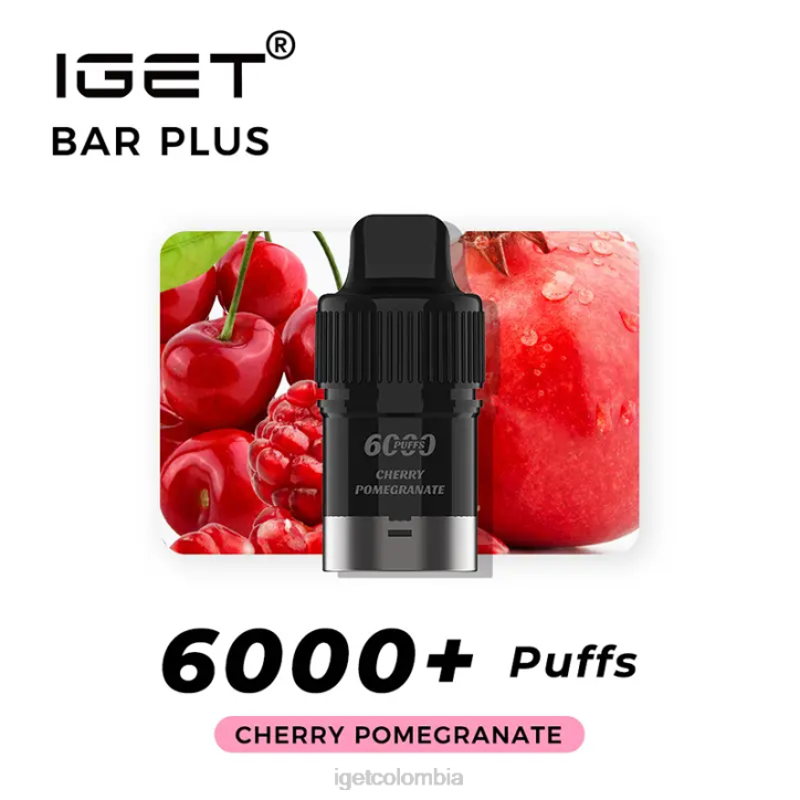 H6DP267 barra IGET plus pod 6000 inhalaciones granada cereza Vape Store