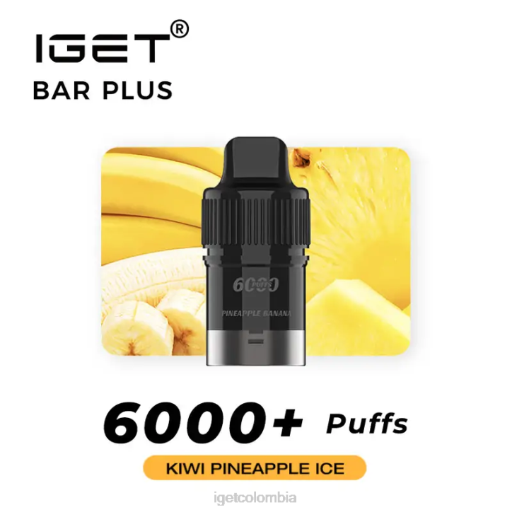 H6DP270 barra IGET plus pod 6000 inhalaciones hielo de kiwi y piña Bar