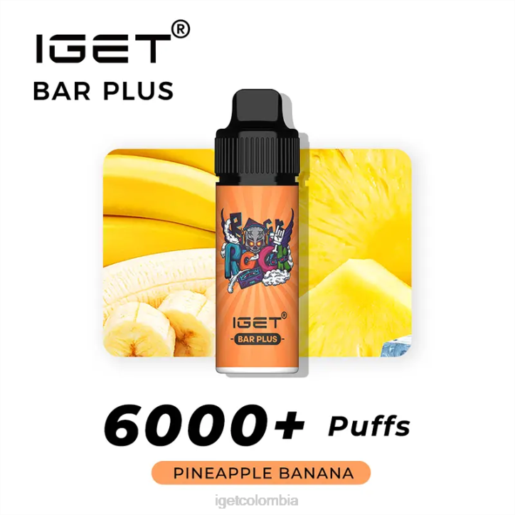 H6DP600 barra IGET plus - 6000 inhalaciones plátano piña Online