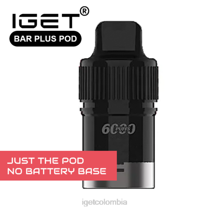 H6DP666 IGET bar plus - solo cápsula - hielo de melón - 6000 inhalaciones (sin base de batería) solo hielo de melón Bar Vape Online