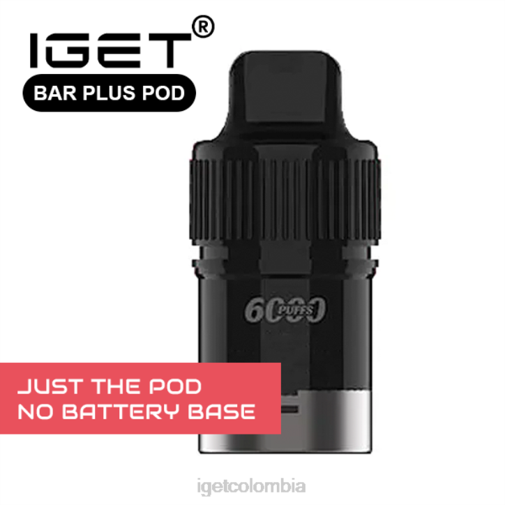 H6DP667 IGET bar plus - solo cápsula - hielo de uva - 6000 inhalaciones (sin base de batería) solo hielo de uva Online