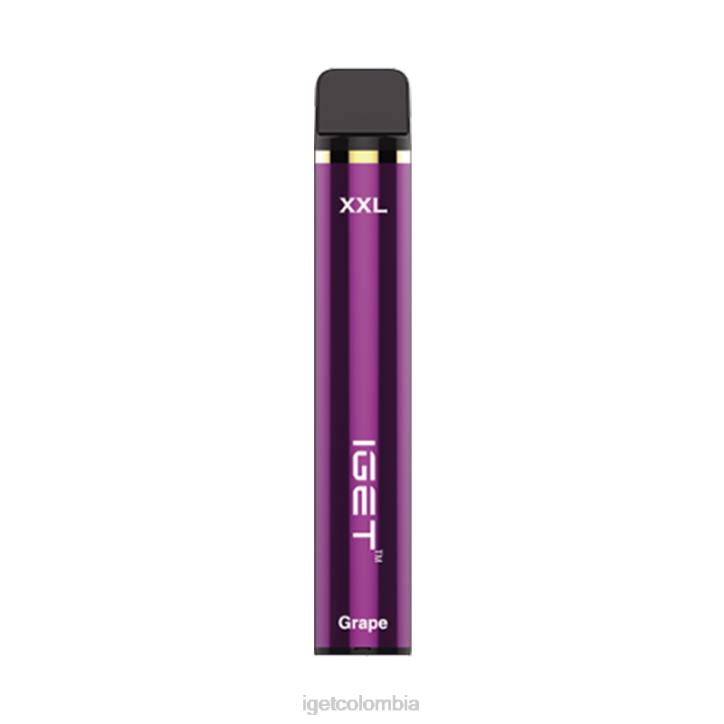 H6DP366 IGET XXL sin nicotina 1800 inhalaciones. hielo exuberante Online